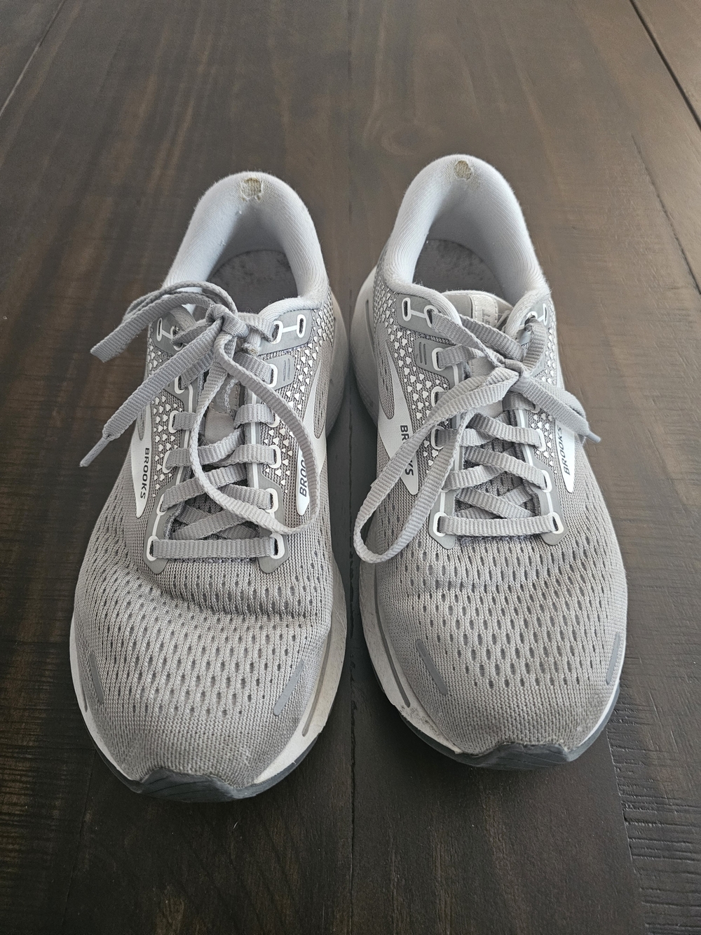 Brooks Women's Gray Running Shoes - Ghost 14, US Womens 7 Wide